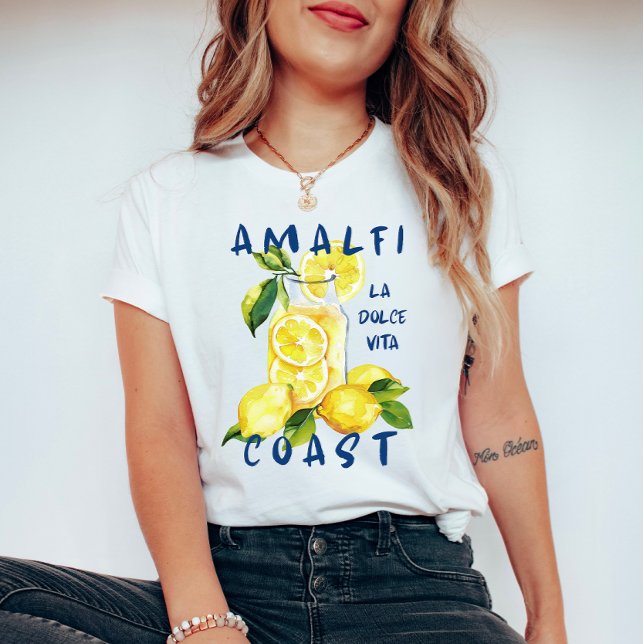 Camiseta Amalfi Coast La Dolce Vita – Italian Limoncello (Criador carregado)