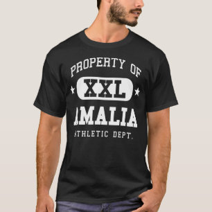 Camiseta Amalia Athletic Name Family Vintage Retro Sport Fu