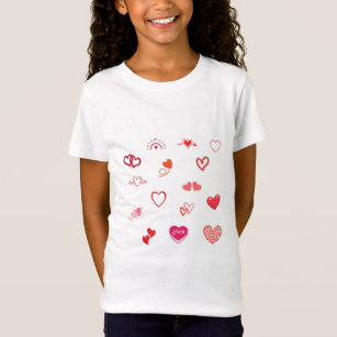 Camiseta amam o coração pack para crianças
