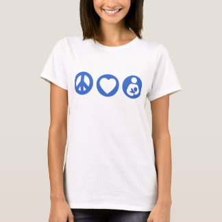 Camiseta Amamentação do amor da paz