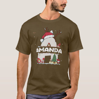 Camiseta Amanda Christmasw Amanda Nome para o Natal engraça