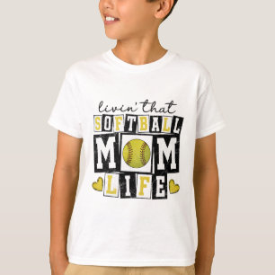 Camiseta Amando aquela vida de mãe suave Mãe Mãe Garota Mul