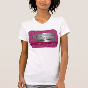 Camiseta Amando meu namorada da força aérea do herói