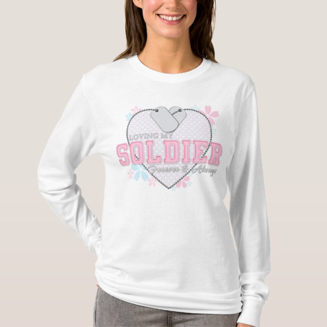 Camiseta Amando meu soldado (Frente)