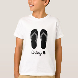 Camiseta amando-o (flip-flops)