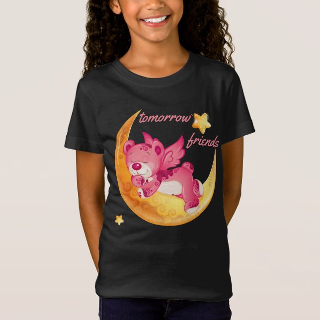 Camiseta amanhã amigos T-shirt (Frente)