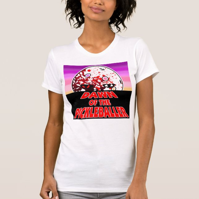Camiseta Amanhecer do Zombie do Horror do Halloween do Pick (Frente)