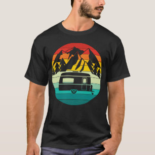 Camiseta Amanhecer Vintage Pôr do sol Montanha Caminhada Ca