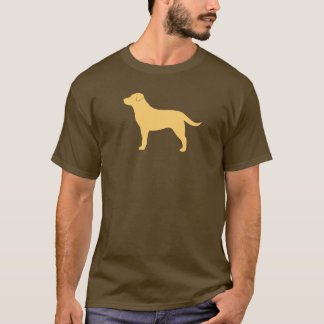 Camiseta Amante amarelo do laboratório da silhueta de