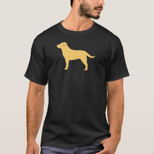 Camiseta Amante amarelo do laboratório da silhueta de