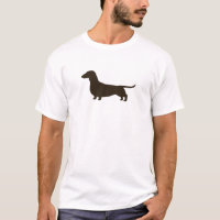 Amante bonito do cão do Wiener da silhueta | do