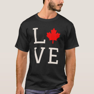 Camiseta amante canadá maple folha canadense