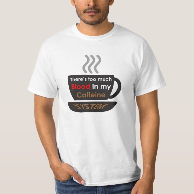 Camiseta Amante da cafeína (Frente)