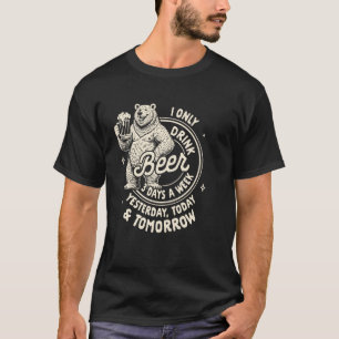 Camiseta Amante da Cerveja Beber Cerveja Eu Só Bebo Cerveja
