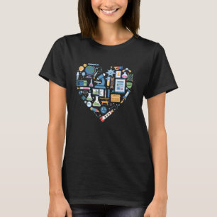 Camiseta Amante da Ciência Biologia Química Física Estudant