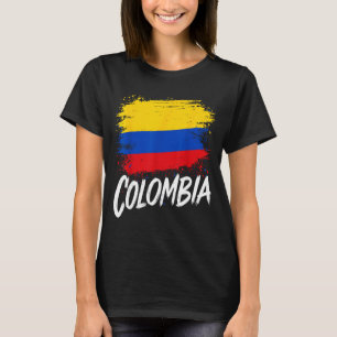 Camiseta Amante da Colômbia Bandeira Colombiana