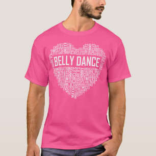 Camiseta Amante da Dança do Ventre Coração de Dançarina do