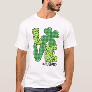 Camiseta Amante da Família Correspondente Marido Shamrock E