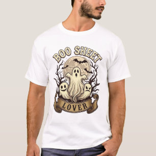 Camiseta Amante da Folha de Boo Fantasmas de Halloween Morc
