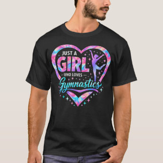 Camiseta Amante da Ginástica Apenas Uma Garota Que Ama