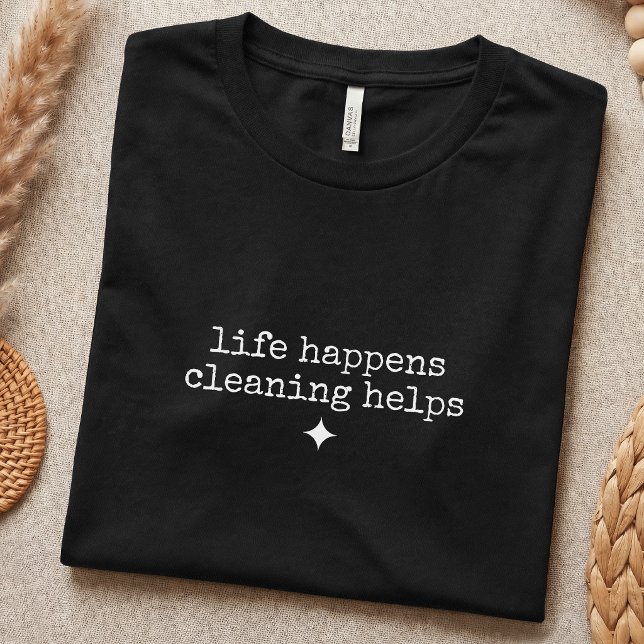 Camiseta Amante da Limpeza Divertida Casa Simples (Criador carregado)