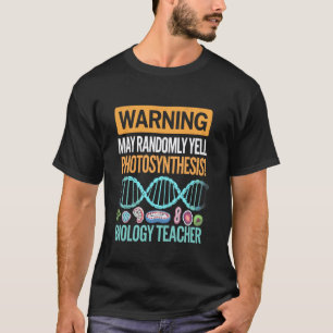 Camiseta Amante da Microbiologia Científica Professor de Bi