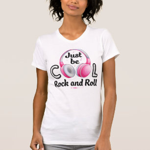 Camiseta Amante da Música Apenas Seja Legal Rock and Roll
