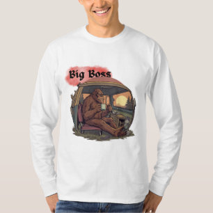 Camiseta Amante da Natureza Caminhonete Bigfoot Sasquatch C