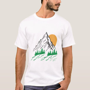 Camiseta Amante da Natureza Floresta de Pinheiros