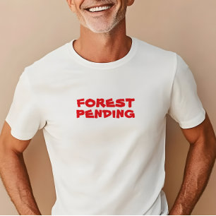 Camiseta Amante da natureza minimalista vermelho