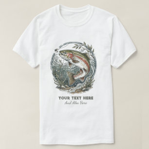 Camiseta Amante da Pesca Personalizado – Design de Pesca de