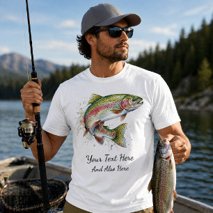 Camiseta Amante da Pesca Personalizado – Design de Pesca de