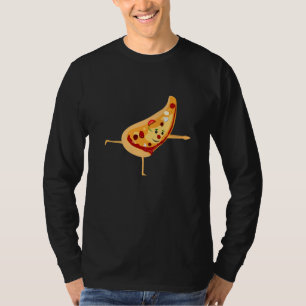 Camiseta Amante da Pizza de Fino Corte Instrutor de Ioga Pe