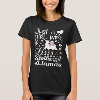 Camiseta Amante da Preguiça Apenas uma garota que ama preg