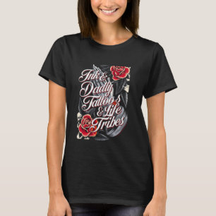 Camiseta Amante da Tatuagem de Arte de Tinta Edição Pai Tat