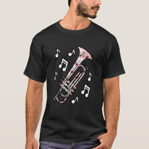 Camiseta Amante da Trombeta Fofa Trompetista Musicista Mulh
