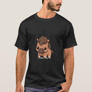 Camiseta Amante de Animais da Fazenda de Cavalos Chibi