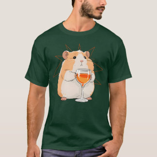 Camiseta Amante de Animais Hamster Design Divertido amigo