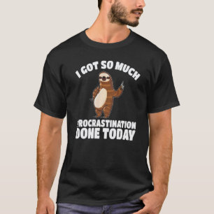 Camiseta Amante de Animais Preguiça Preguiçoso Tanta Procra
