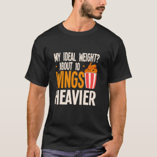 Camiseta Amante de Asas de Frango Engraçado