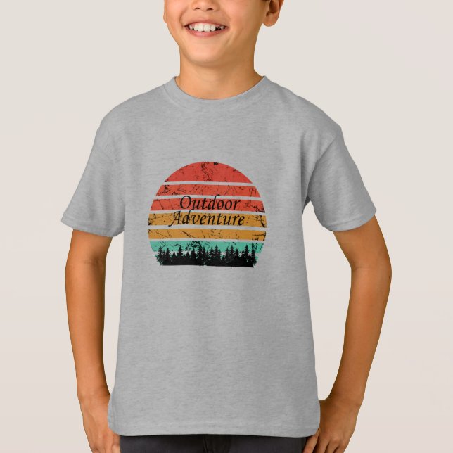 Camiseta Amante de aventura ao ar livre (Frente)