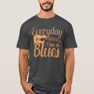 Camiseta Amante de Banda de Música Blues Guitareacher Vinta