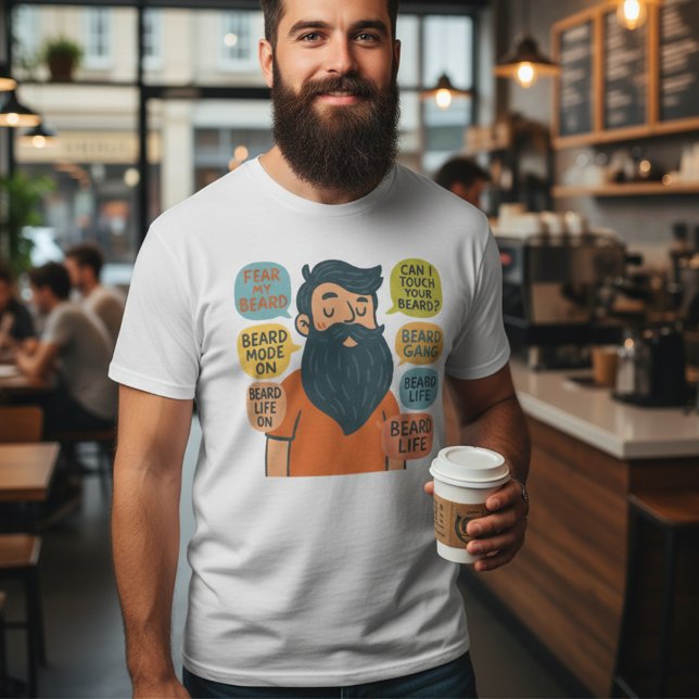 Camiseta Amante de barba engraçada (Criador carregado)