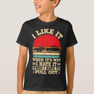 Camiseta Amante de Barcos Retro Odeio Quando Eu Tiro o Barc