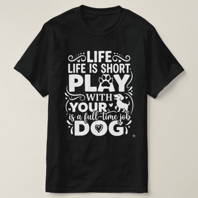 Camiseta Amante de Cachorro (Frente do Design)