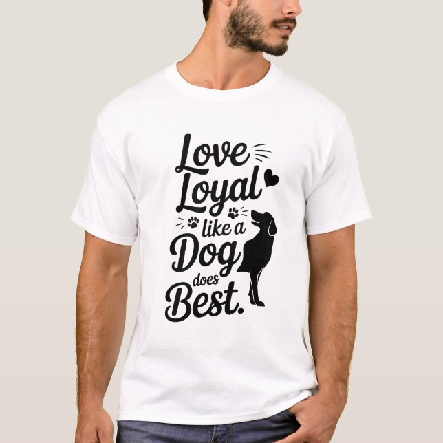 Camiseta Amante de Cachorro, Camisa Combinando de  (Frente)