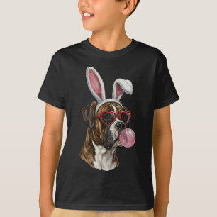 Camiseta Amante de cachorro coelho de Páscoa Boxer