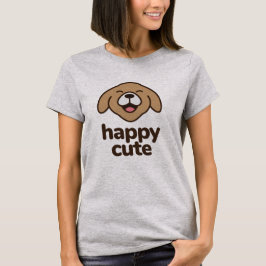 Camiseta Amante de Cachorro Feliz Fofo