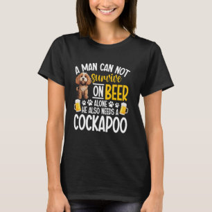 Camiseta Amante de Cachorro Filhote Entusiasta Cerveja Sozi