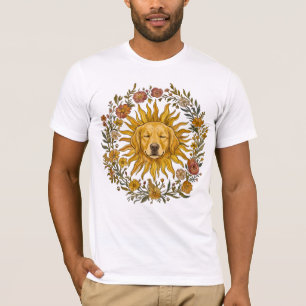 Camiseta Amante de Cachorro Golden Sunshine